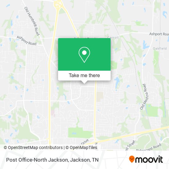 Post Office-North Jackson map