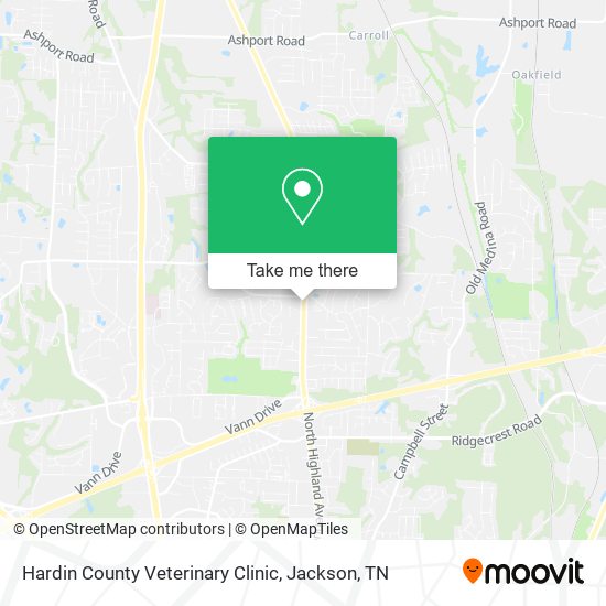 Mapa de Hardin County Veterinary Clinic