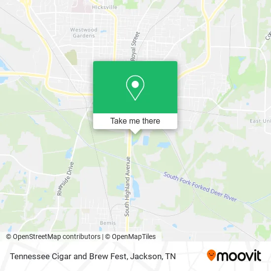Mapa de Tennessee Cigar and Brew Fest