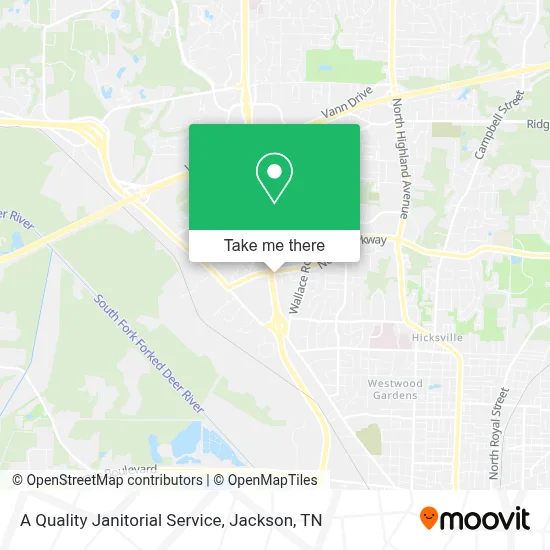 A Quality Janitorial Service map