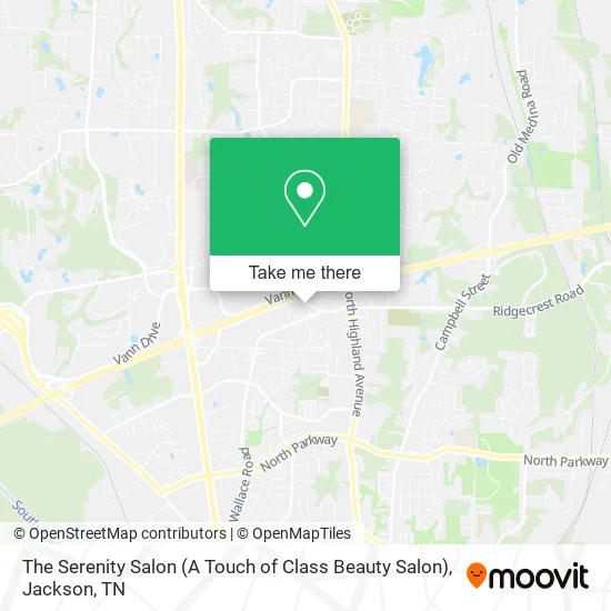 The Serenity Salon (A Touch of Class Beauty Salon) map