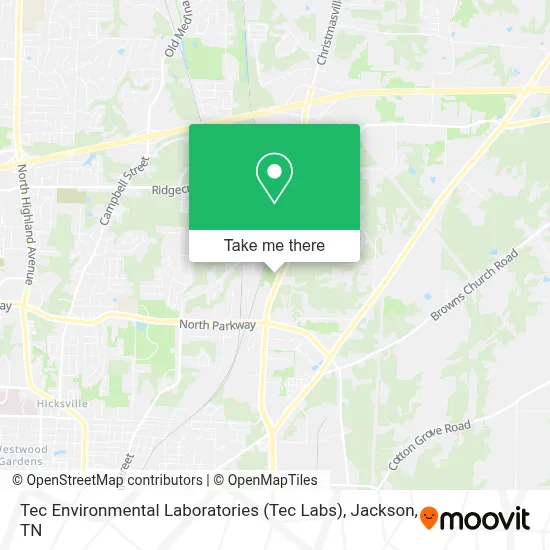 Tec Environmental Laboratories (Tec Labs) map