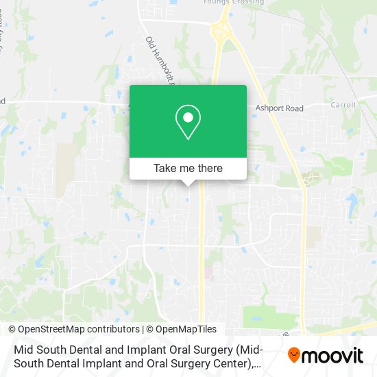 Mapa de Mid South Dental and Implant Oral Surgery