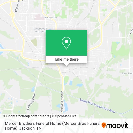 Mapa de Mercer Brothers Funeral Home