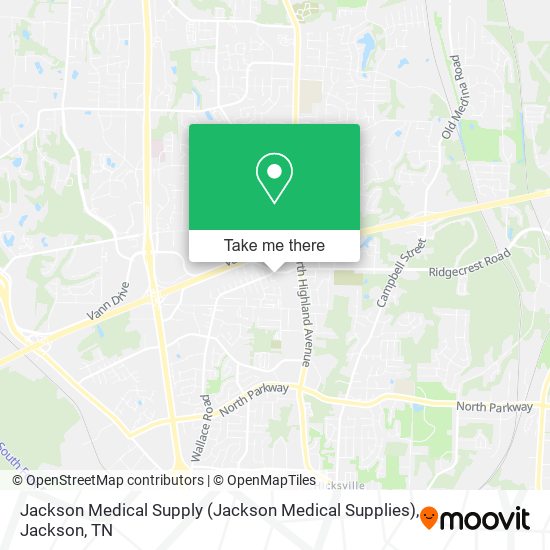 Jackson Medical Supply (Jackson Medical Supplies) map