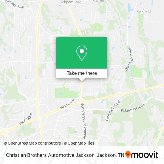 Christian Brothers Automotive Jackson map