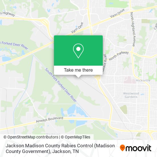 Jackson Madison County Rabies Control (Madison County Government) map