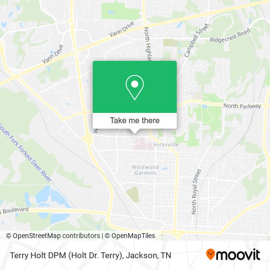 Terry Holt DPM (Holt Dr. Terry) map