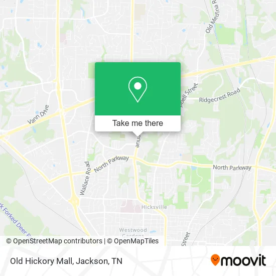 Old Hickory Mall map