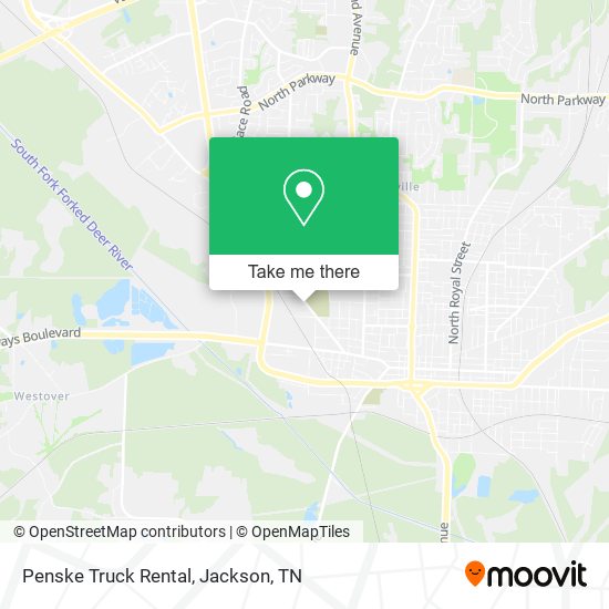 Mapa de Penske Truck Rental