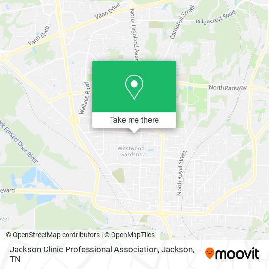 Jackson Clinic Professional Association map