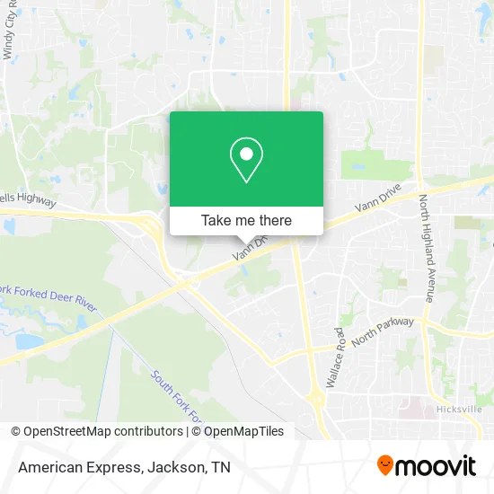 American Express map
