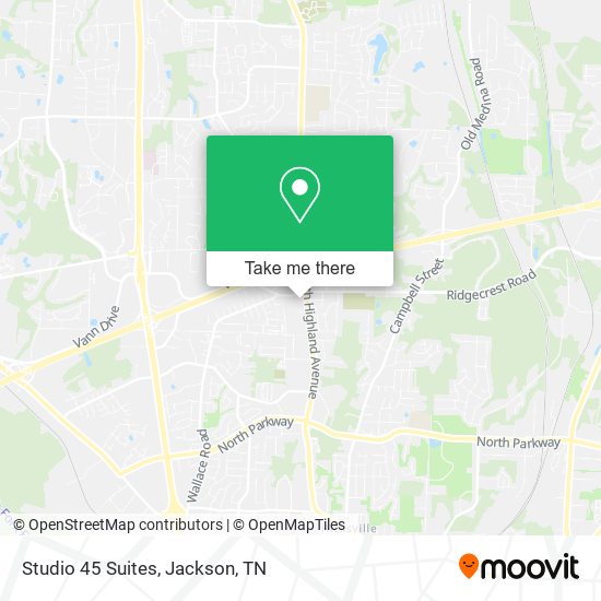 Mapa de Studio 45 Suites