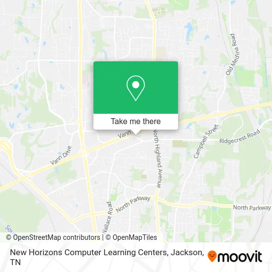 New Horizons Computer Learning Centers map