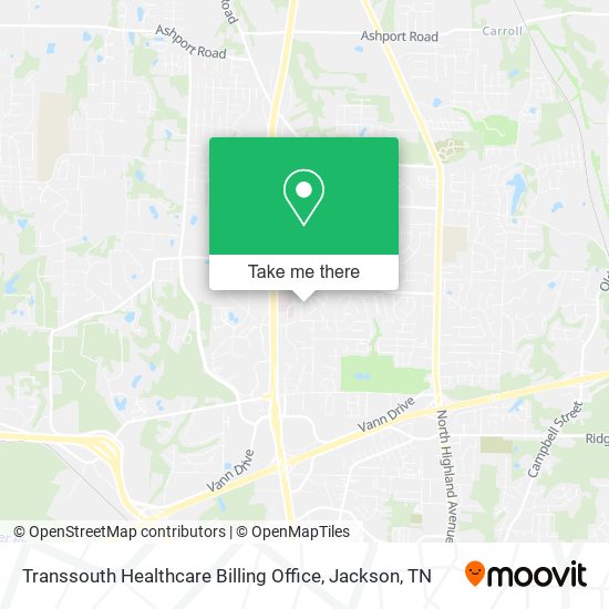 Transsouth Healthcare Billing Office map