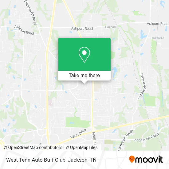 West Tenn Auto Buff Club map