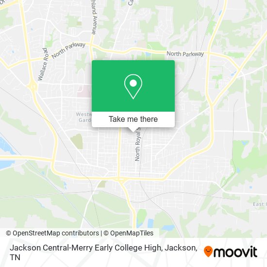 Jackson Central-Merry Early College High map