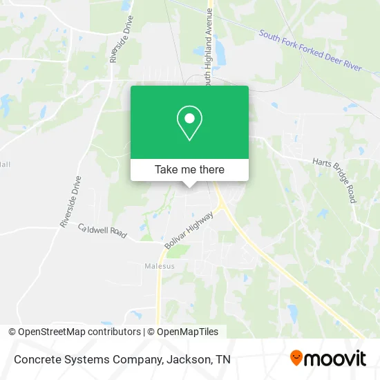 Mapa de Concrete Systems Company