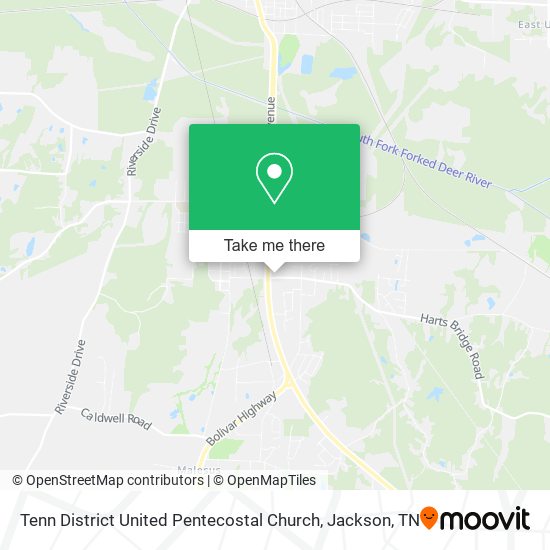 Tenn District United Pentecostal Church map