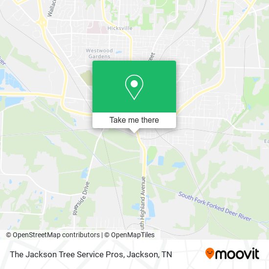 The Jackson Tree Service Pros map