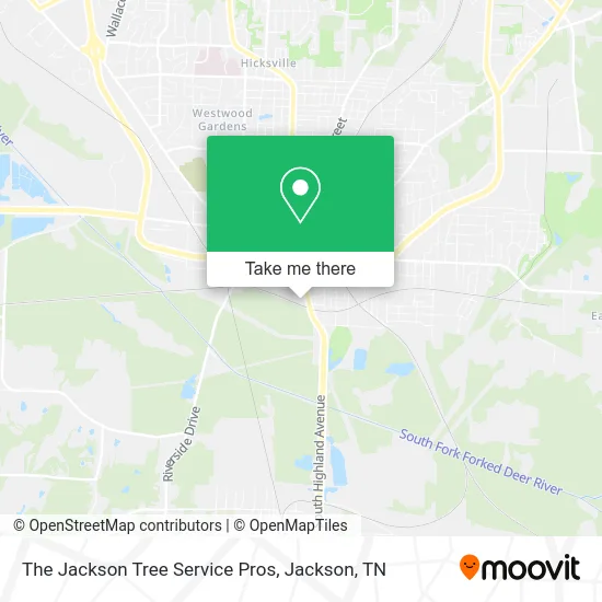 The Jackson Tree Service Pros map