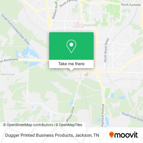 Dugger Printed Business Products map