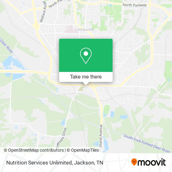 Nutrition Services Unlimited map