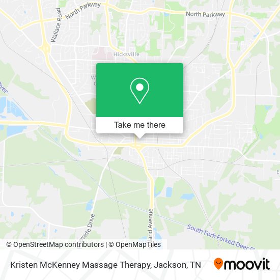 Kristen McKenney Massage Therapy map
