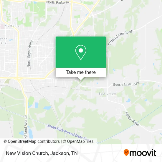 New Vision Church map