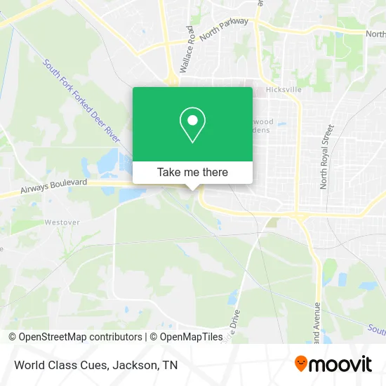 World Class Cues map