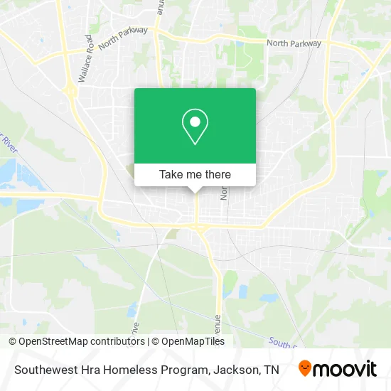 Mapa de Southewest Hra Homeless Program