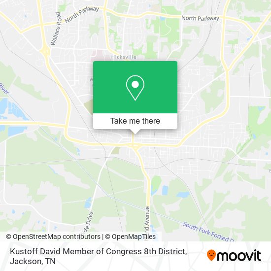 Mapa de Kustoff David Member of Congress 8th District