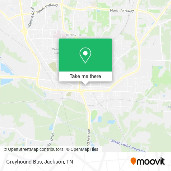 Mapa de Greyhound Bus
