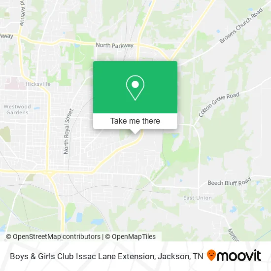 Mapa de Boys & Girls Club Issac Lane Extension