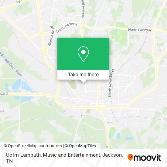 Mapa de Uofm-Lambuth, Music and Entertainment