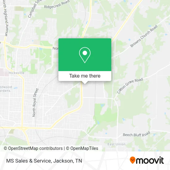MS Sales & Service map