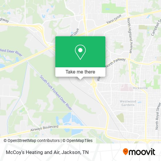 McCoy's Heating and Air map