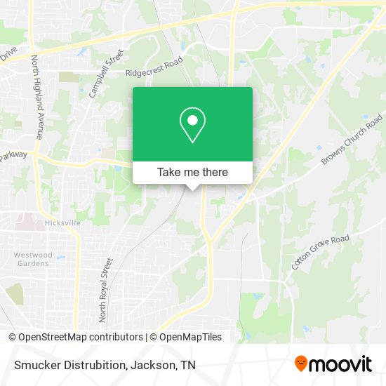 Mapa de Smucker Distrubition