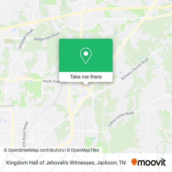 Mapa de Kingdom Hall of Jehovah's Witnesses