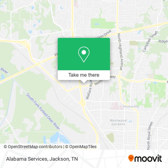 Alabama Services map