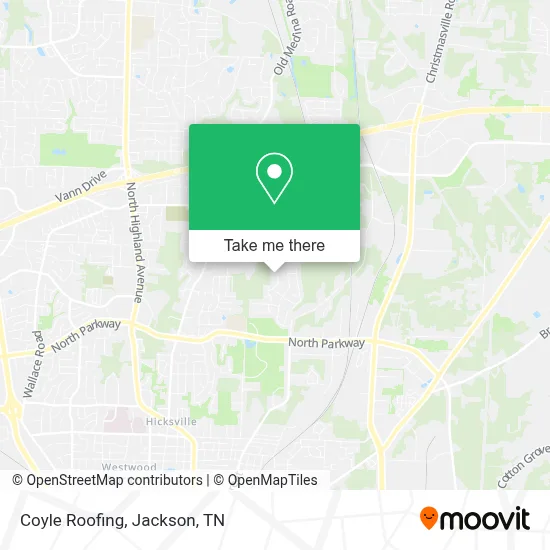 Coyle Roofing map