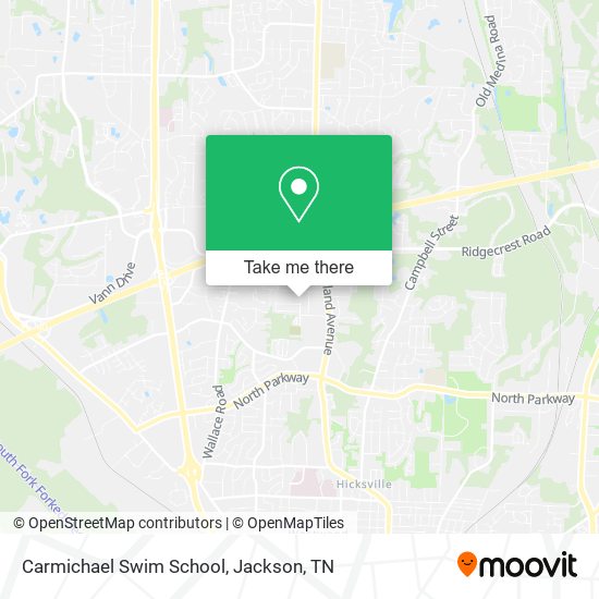 Carmichael Swim School map