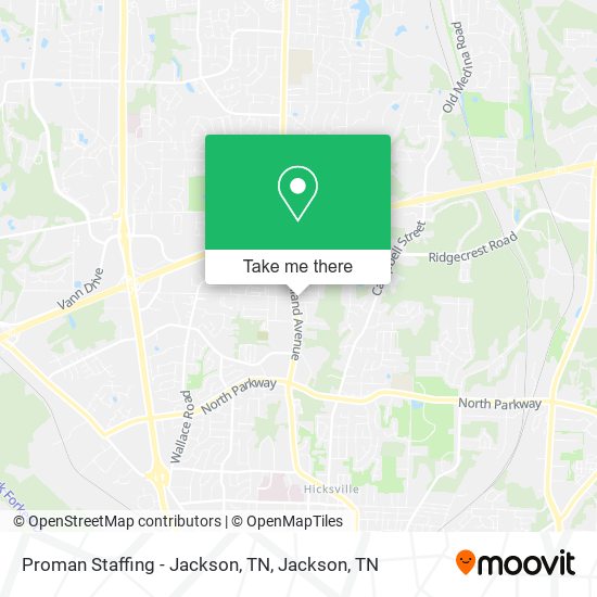 Proman Staffing - Jackson, TN map