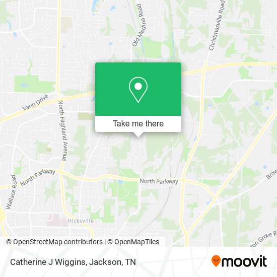Catherine J Wiggins map