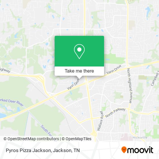 Pyros Pizza Jackson map