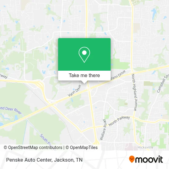 Penske Auto Center map