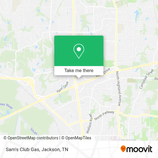 Sam's Club Gas map