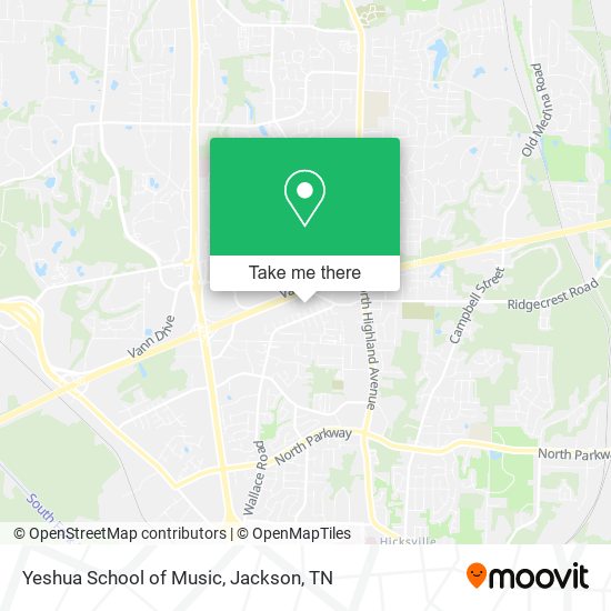Yeshua School of Music map