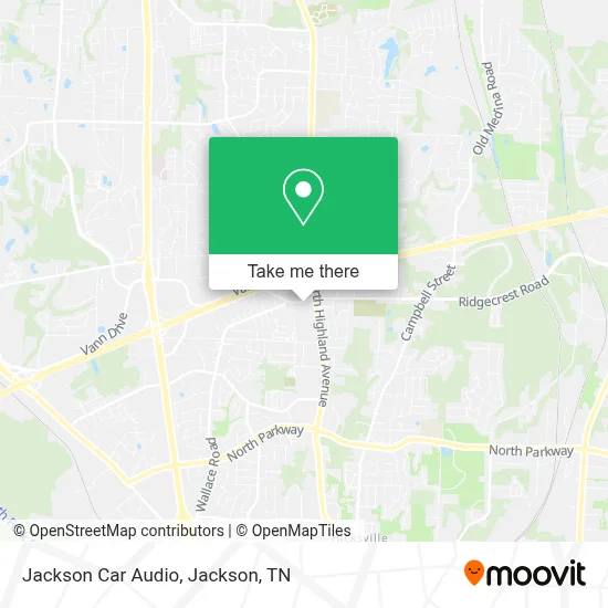 Jackson Car Audio map
