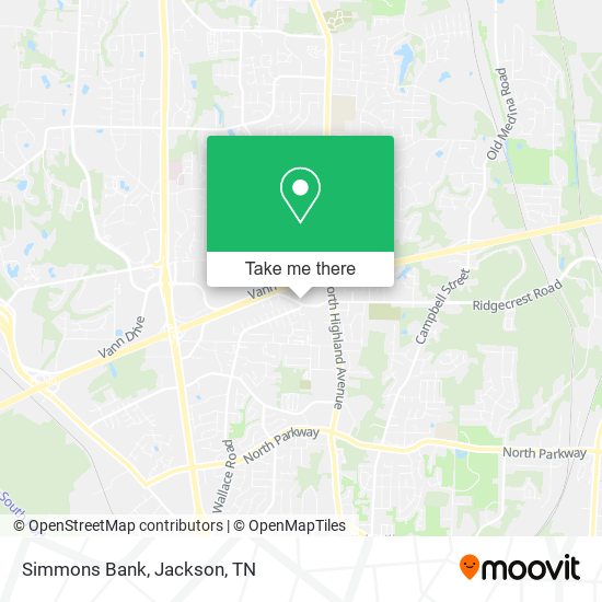 Mapa de Simmons Bank